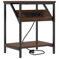 vidaXL Bedside Cabinet Brown oak Engineered wood