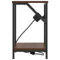 vidaXL Bedside Cabinet Brown oak Engineered wood