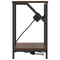 vidaXL Bedside Cabinet Brown oak Engineered wood