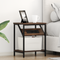 vidaXL Bedside Cabinet Brown oak Engineered wood