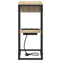 vidaXL Bedside Table Sonoma oak 41.5 x 26 x 60.5 cm Engineered wood
