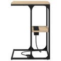 vidaXL Bedside Table Sonoma oak 41.5 x 26 x 60.5 cm Engineered wood