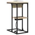 vidaXL Bedside Table Sonoma oak 41.5 x 26 x 60.5 cm Engineered wood