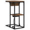 vidaXL Bedside Table Smoked oak 41.5 x 26 x 60.5 cm Engineered wood