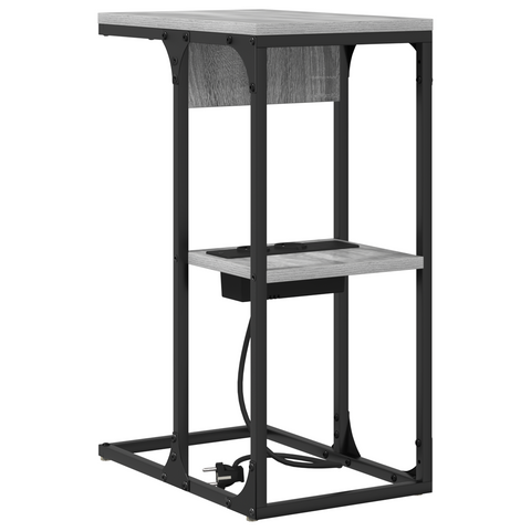 vidaXL Bedside Table Grey sonoma 41.5 x 26 x 60.5 cm Engineered wood
