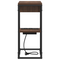 vidaXL Bedside Table Brown oak 41.5 x 26 x 60.5 cm Engineered wood