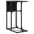 vidaXL Bedside Table Black oak 41.5 x 26 x 60.5 cm Engineered wood