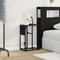 vidaXL Bedside Table Black oak 41.5 x 26 x 60.5 cm Engineered wood