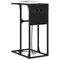 vidaXL Bedside Table Black oak 41.5 x 26 x 60.5 cm Engineered wood