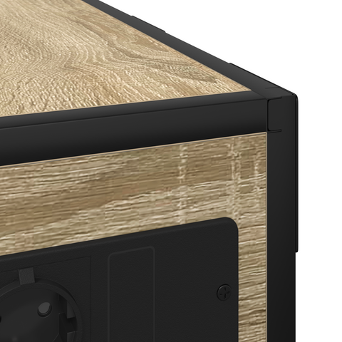 vidaXL Bedside Table Sonoma oak 41.5 x 26 x 60.5 cm Engineered wood