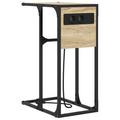 vidaXL Bedside Table Sonoma oak 41.5 x 26 x 60.5 cm Engineered wood