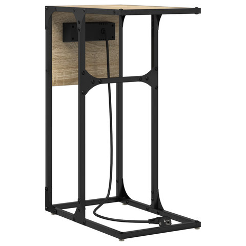 vidaXL Bedside Table Sonoma oak 41.5 x 26 x 60.5 cm Engineered wood