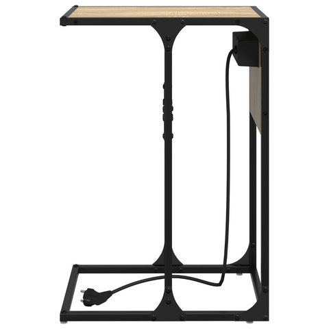 vidaXL Bedside Table Sonoma oak 41.5 x 26 x 60.5 cm Engineered wood