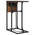 vidaXL Bedside Table Smoked oak 41.5 x 26 x 60.5 cm Engineered wood