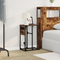 vidaXL Bedside Table Smoked oak 41.5 x 26 x 60.5 cm Engineered wood