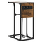 vidaXL Bedside Table Smoked oak 41.5 x 26 x 60.5 cm Engineered wood