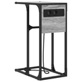 vidaXL Bedside Table Grey sonoma 41.5 x 26 x 60.5 cm Engineered wood