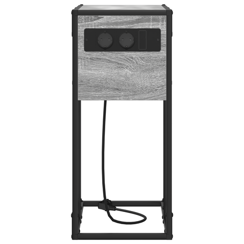 vidaXL Bedside Table Grey sonoma 41.5 x 26 x 60.5 cm Engineered wood