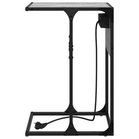 vidaXL Bedside Table Grey sonoma 41.5 x 26 x 60.5 cm Engineered wood