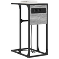 vidaXL Bedside Table Grey sonoma 41.5 x 26 x 60.5 cm Engineered wood