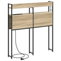 vidaXL Storage Headboard with Shelf Wall-mounted Sonoma oak 80 cm Engineered wood