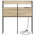 vidaXL Storage Headboard with Shelf Wall-mounted Sonoma oak 80 cm Engineered wood
