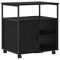 vidaXL Office Cabinet Black oak 61 x 46 x 67 cm Engineered wood