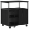 vidaXL Office Cabinet Black oak 61 x 46 x 67 cm Engineered wood
