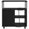 vidaXL Office Cabinet Black oak 61 x 46 x 67 cm Engineered wood