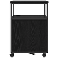vidaXL Office Cabinet Black oak 61 x 46 x 67 cm Engineered wood