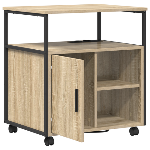 vidaXL Office Cabinet Sonoma oak 61 x 46 x 67 cm Engineered wood