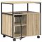 vidaXL Office Cabinet Sonoma oak 61 x 46 x 67 cm Engineered wood