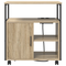vidaXL Office Cabinet Sonoma oak 61 x 46 x 67 cm Engineered wood
