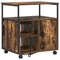 vidaXL Office Cabinet Smoked oak 61 x 46 x 67 cm Engineered wood