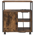 vidaXL Office Cabinet Smoked oak 61 x 46 x 67 cm Engineered wood