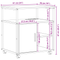 vidaXL Office Cabinet Smoked oak 61 x 46 x 67 cm Engineered wood