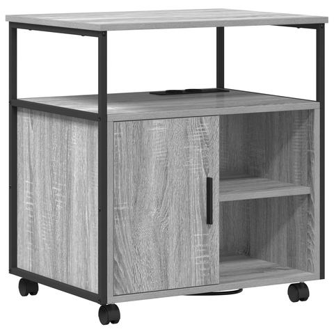 vidaXL Office Cabinet Grey sonoma 61 x 46 x 67 cm Engineered wood