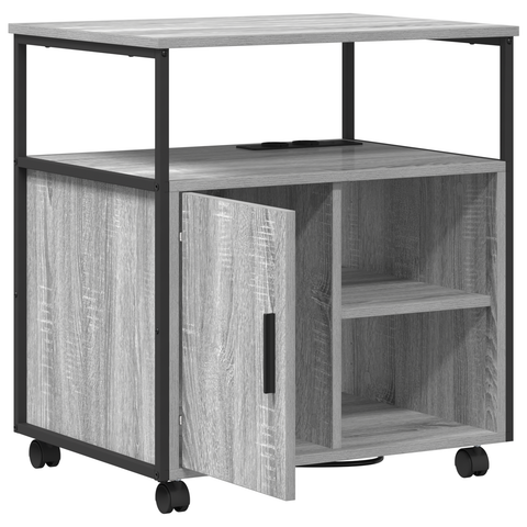 vidaXL Office Cabinet Grey sonoma 61 x 46 x 67 cm Engineered wood