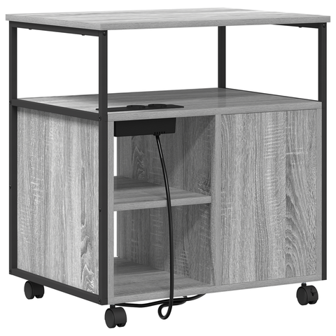 vidaXL Office Cabinet Grey sonoma 61 x 46 x 67 cm Engineered wood