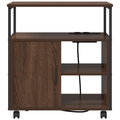 vidaXL Office Cabinet Brown oak 61 x 46 x 67 cm Engineered wood