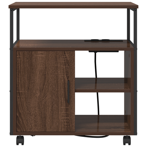 vidaXL Office Cabinet Brown oak 61 x 46 x 67 cm Engineered wood