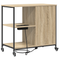 vidaXL Office Cabinet with Wheel Sonoma oak Engineered wood