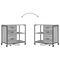 vidaXL Office Cabinet with Wheel Grey sonoma Engineered wood