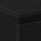 vidaXL Bedside Cabinet with Drawers Black Oak 30x30x40 cm