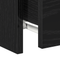 vidaXL Bedside Cabinet with Drawers Black Oak 30x30x40 cm