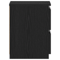 vidaXL Bedside Cabinet with Drawers Black Oak 30x30x40 cm