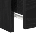 vidaXL Bedside Cabinets with Drawers 2 pcs Black Oak 30x30x40 cm