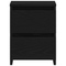 vidaXL Bedside Cabinets with Drawers 2 pcs Black Oak 30x30x40 cm