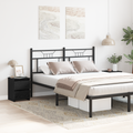 vidaXL Bedside Cabinets with Drawers 2 pcs Black Oak 30x30x40 cm