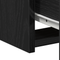 vidaXL Nightstands Set of 2 Black Oak 50x32x60cm Made of Engineered Wood